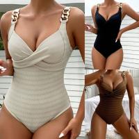 China Red Striped Burkini Curvy Bathing Suits Form Fitting on sale