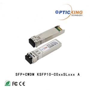 RoHS TUV 3.3V 80km LC 10G CWDM SFP+ Transceiver Module