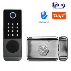 Safe Black TTLOCK Smart Lock Tuya Fingerprint Digital Lock With USB Port