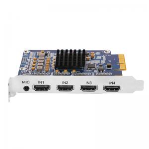 China TC200N4 4 Channels 1080P60 PCIe HDMI Video Capture Card Multipurpose supplier