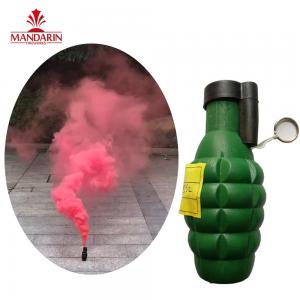 OEM Colorful Smoke Bomb Fireworks Two Color Change Pull Lace Customized