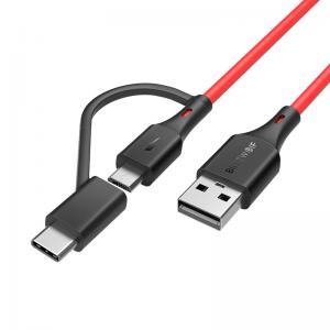 China Mobilephone 10cm 3ft 6 Foot 5v 3a 2 In 1 Type C Micro Usb Cable Custom Made Usb Cables wholesale