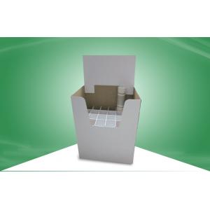 China Custom Cardboard Recycling Bins Display With Divider for Promoting Wall Paper Roll supplier