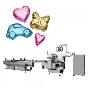 China PLC and Touch Screen Controlled FILLING Heart Shape Foil Wrapping Machine For Chocolate supplier