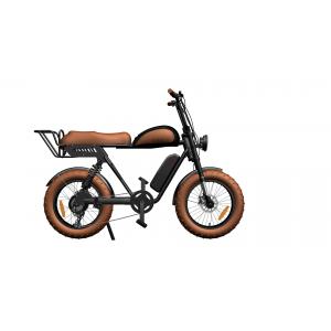 48V 500W 750W Electric Fat Tire Bike , Electric Fat Tire Bicycle EN15194