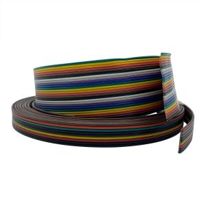 China Electrical Multi Color Flat Wire Cables , Multiple Core PVC 26 Awg Ribbon Cable supplier