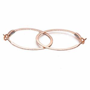 China 18K Rose Gold 0.33 carat Diamonds Hoop Earrings for Women Gift  (GDE017) supplier