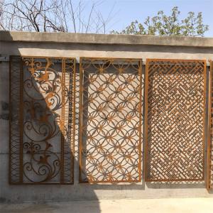 China Garden 180cm Metal Decorative Panels 47.1 Inch Laser Cut Wall Fence Panels Interior supplier