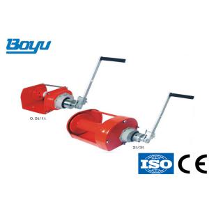 China Steel Wire Rope Brake Hand Winch Worm Gear Hand Winch With Cable , 3 Ton Capacity supplier