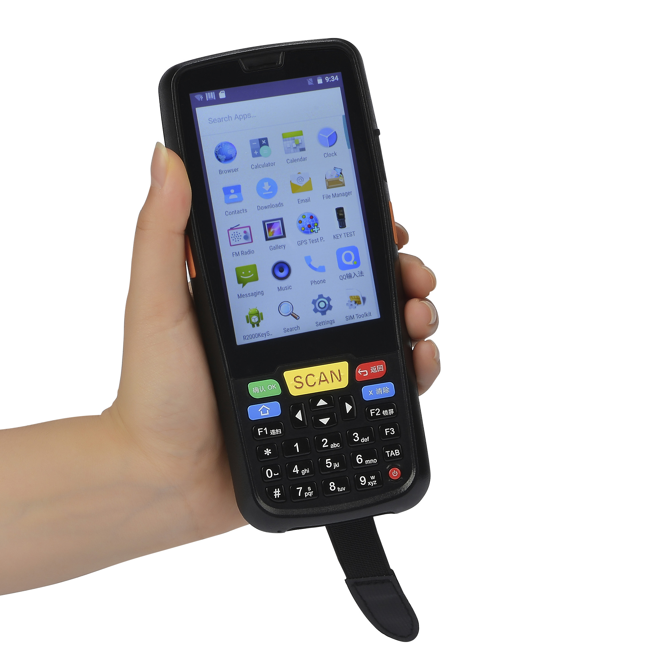 China Escáner del código de barras del PDA PDA de Android, terminal 4G Wifi de la recopilación de datos supplier