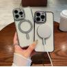 China Magnetic Electroplated iPhone Case with Magsafe and Shock Absorption wholesale