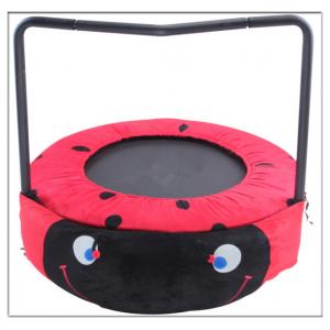 China Manufacture Mini Cartoon Foldaway Round Trampoline with Handle Children Like Home Use Small Trampoline