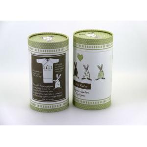 Lovely Cylindrical Cardboard Box Paper Cans Packaging for Cosmetics / Toys / Baby Care Products