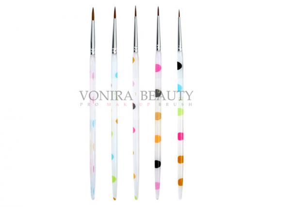 Acrylic Nail Brush Kolinsky Sable Brushes Flower Paintbrush Pro Manicure Kit For