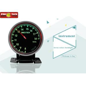 China 2.5 Inch 12v Car Voltmeter , Universal Automotive Voltmeter Gauge For Racing Cars supplier