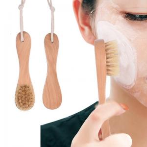 Kolinsky Hair Natural Boar Bristle SPA Facial Brush Organic Bamboo Massage Bath Brush