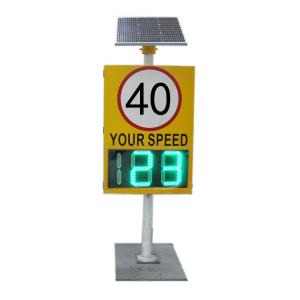 China 10-100M Solar Led Radar Speed Sign Control Static Constant Current Driving Mode wholesale
