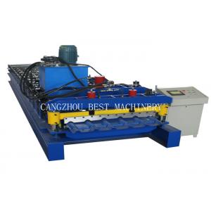 China Bamboo Type Colored Glazed Roofing Tile Roll Forming Making Machine supplier