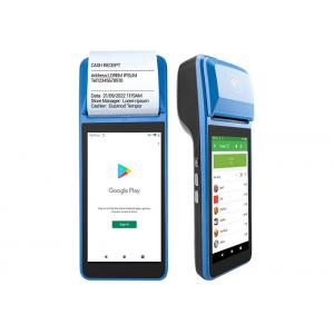 5 Inch 4G WIFI NFC Android Portable Pos Terminal With Thermal Printer Built in Google Play Store