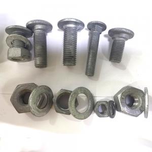 China Hot Dip Galvanized Round Head Bolts Guardrail Safty Bolts And Nuts And Washers supplier