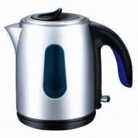Electric Kettle with Water Indicator and 1,350 to 1,800W Power, Made of Good-quality Stainless Steel
