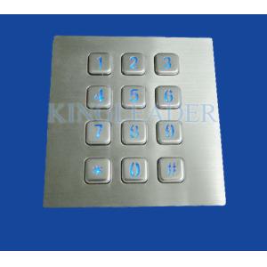 China telclado numérico retroiluminado numérico de 3 x 4 matrices para las llaves iluminadas del soporte 12 del panel wholesale