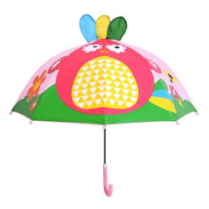 UV Resistant Cartoon Kids Rain Umbrellas , Manual Childrens Animal Umbrellas