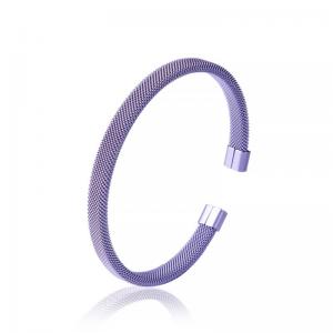 KC Purple Stainless Steel Bangle Bracelet Spring Collection For Woman
