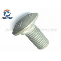 China Hot forging Large Head Plated Coarse Thread Square neck Carriage Bolt on sale