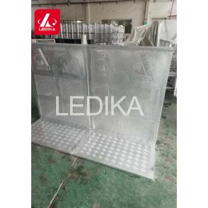 China Aluminum Oval Tube Folding Stage Crowd Safety Barriers Closed Or With Door supplier