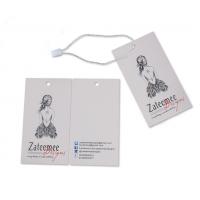 China Custom Printed Personalised Centerfold Clothing Paper Swing Tags Supplier on sale