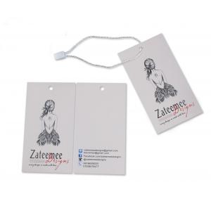 Custom Printed Personalised Centerfold Clothing Paper Swing Tags Supplier