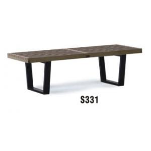 China America style 2 seater wooden bench furniture supplier