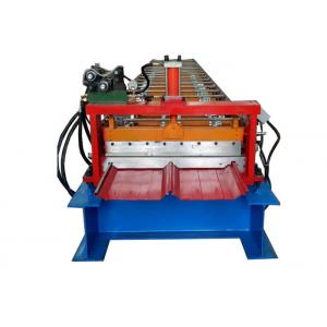 Self Locked Strip Standing Seam Machine , Roof Panel Roll Forming Machine 20 Rows Roller