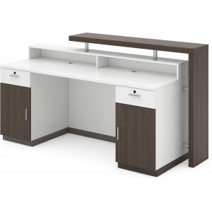 1.8M MFC Office Reception Desks Wooden Office Front Reception Desk