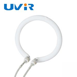 Ring Shape Glass Infrared Heating Lamp 240V 1600W White Coating