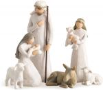 Sculpted Collection Figures Hand Painted Small Nativity Figures 6 Piece Set
