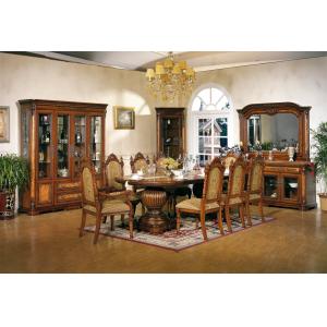 China Customized High End Solid Wood Dining Table Set Marble Kitchen & Dining Room Tables supplier