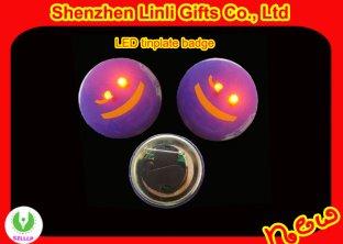 competitive price led flashing badge & LED fashion light pins badges