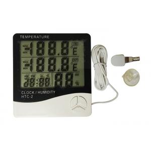 China White Color Digital Weather Thermometer , Digital Indoor Outdoor Thermometer supplier