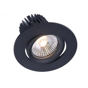 5W Adjustable IP54 Black / White Housing COB LED Spotlight Recessed Anti Glare