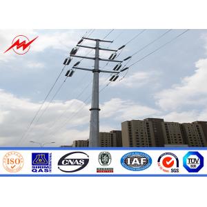 Electrical Power Galvanized Steel Pole for Asian Transmission Project