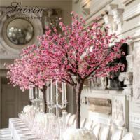 China Wedding Decoration Table Pink Tree Romantic Centerpiece Party Gift Wedding Pink Table Artificial Tree on sale