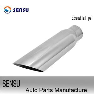 China SS304 Exhaust Tail Tips 3 Inch Stainless Steel Exhaust Tips Aluminized Coated Shell supplier