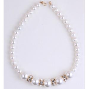 China Imitation pearl jewelry fashion wild exaggeration fake collar necklace ornaments supplier