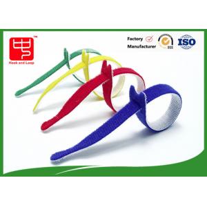 China Multi Colored Cable Ties Roll , Hook & Loop Fastening Cable Ties T Shape supplier