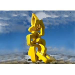 China Urban Large Abstract Metal Sculpture Modern Style For Landscape Harmony Towers Shape supplier