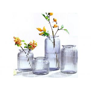 China Wedding Decorative Glass Vases / Glass Flower Vases Elegant Feature supplier