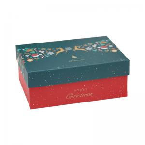 Ribbon Closure Cardboard Gift Packaging Box For Christmas Gift
