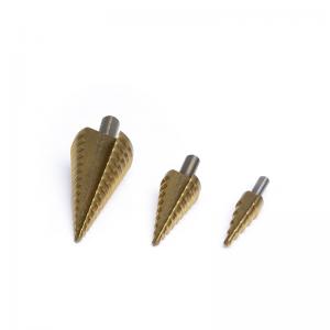 35mm Multi Straight Groove HSS Drill Bit Twist Step Up Cone For Wood Drilling